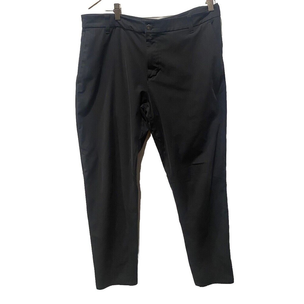 Lululemon Commission Pants Classic Fit Black Size 36x32 LM543 Warpstreme